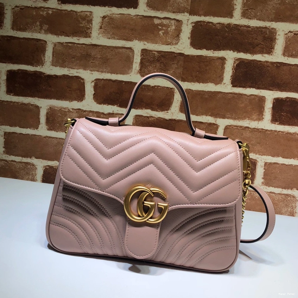 Hyperpeter Bag GG Handle Marmont Top Small GUCCI 0726